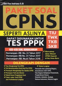 Paket soal cpns seperti aslinya