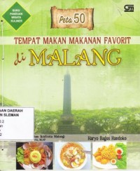 Peta 50 Tempat Makan favorit di Malang