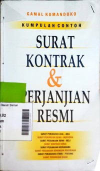 Kumpulan Contoh Surat Kontrak & Perjanjian Resmi