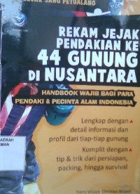 Rekam Jejak Pendakian ke 44 gunung di Nusantara