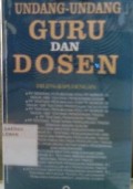 Undang-Undang Guru dan Dosen