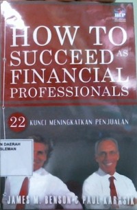 How To Succeed As Financial Professionals