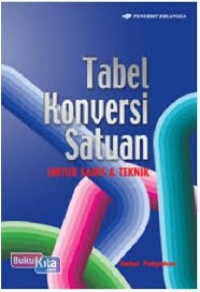 Tabel Konversi Satuan