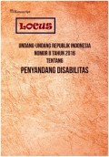 Undang-Undang Republik Indonesia Nomor 8 Tahun 2016 Tentang Penyandang Disabilitas