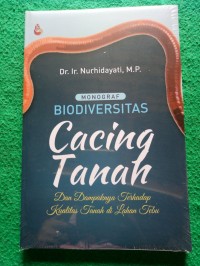 Monograf Biodiversitas Cacing tanah : dan dampaknya terhadap kualitas tanah di lahan tebu