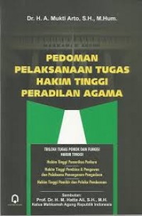 Pedoman Pelaksanaan Tugas Hakim Tinggi Peradilan Agama